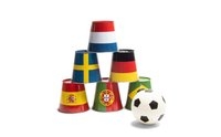BS Voetbalblikken - Buitenspeelgoed - Voetbalspel - Vanaf 4 jaar - Metaal - 6 Blikken