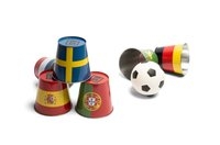 BS Voetbalblikken - Buitenspeelgoed - Voetbalspel - Vanaf 4 jaar - Metaal - 6 Blikken