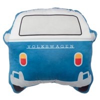 Pluche Volkswagen Kampeerbus VW T1 Blauw Sierkussen