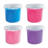 SES - Vingerverf Trendy 4 kleuren - Pastel Roze, Fel Roze