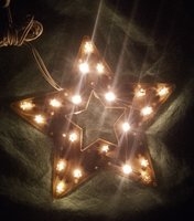 Mini kerstverlichting silhoutte voor binnen ster- kaars of boom