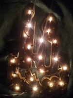 Mini kerstverlichting silhoutte voor binnen ster- kaars of boom