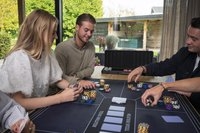 Pokerset in zwarte koffer, 500 chips met waarde (14 gram) - Engelhart Games